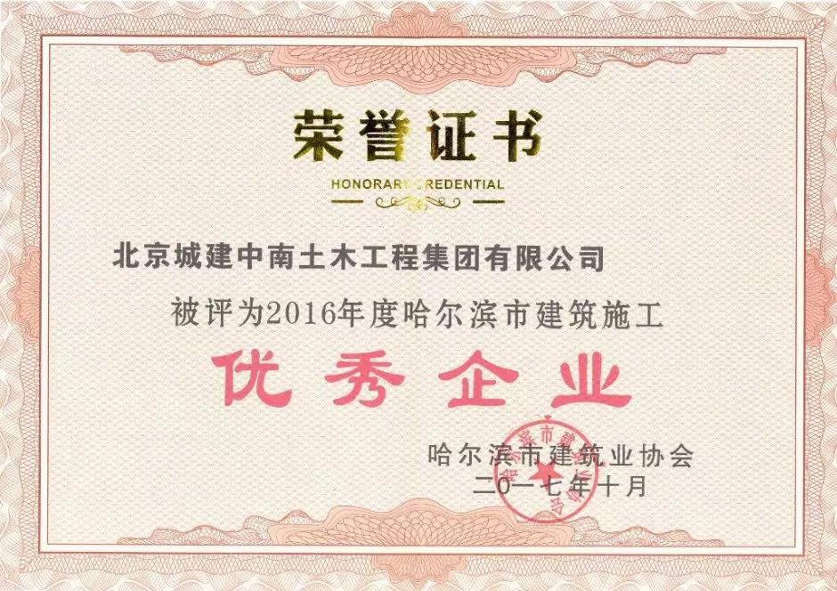 捷报连连！集团公司荣获“优秀企业”荣誉(图2)